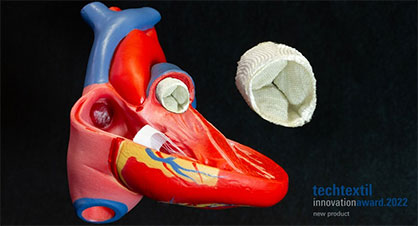 Novel woven textile heart valve prosthesis   © ITM/TUD